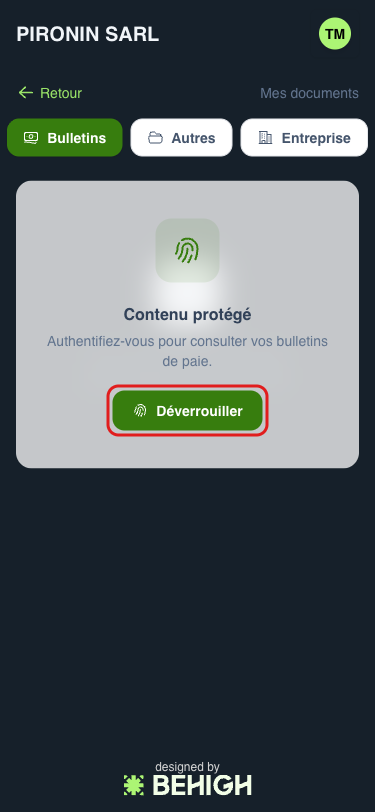 Mes documents sur mobile